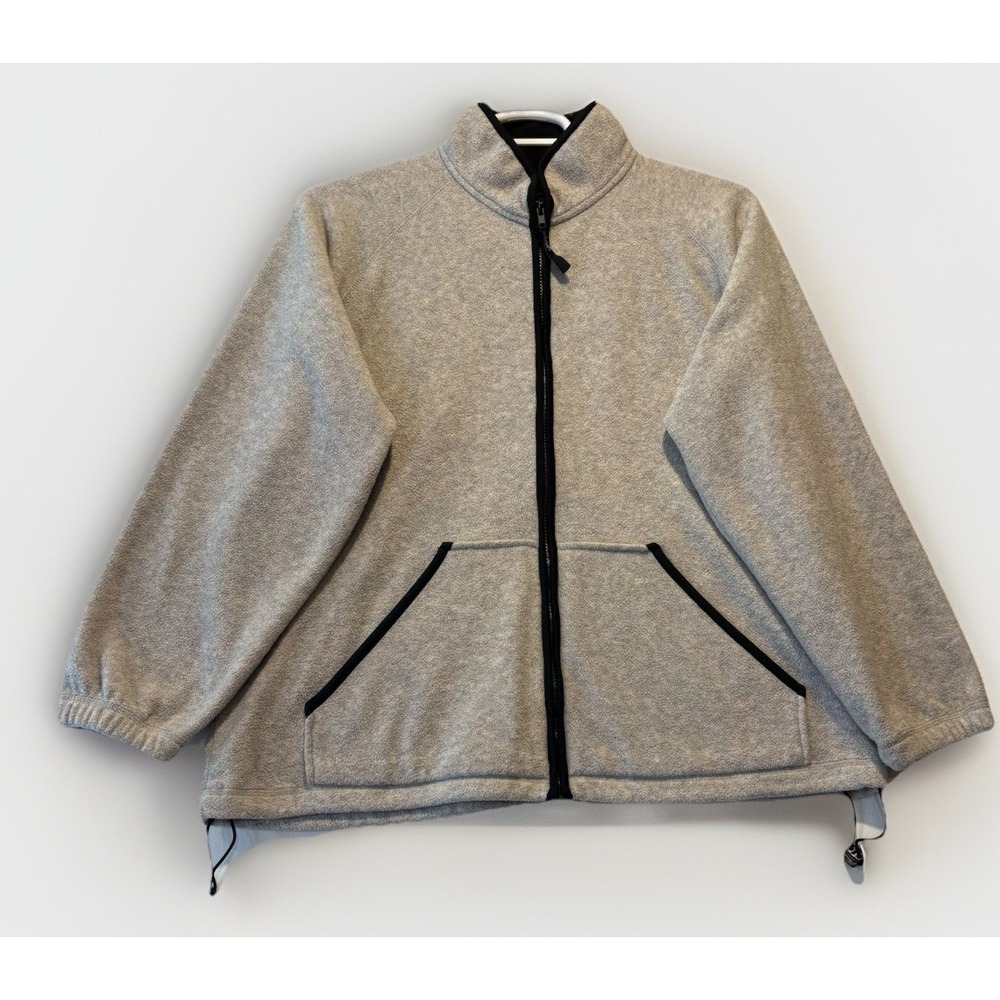 Adult Alpine Tek by Palmettos Full Zip Fleece Jacket Coat Size Large Beige - Picture 1 of 6